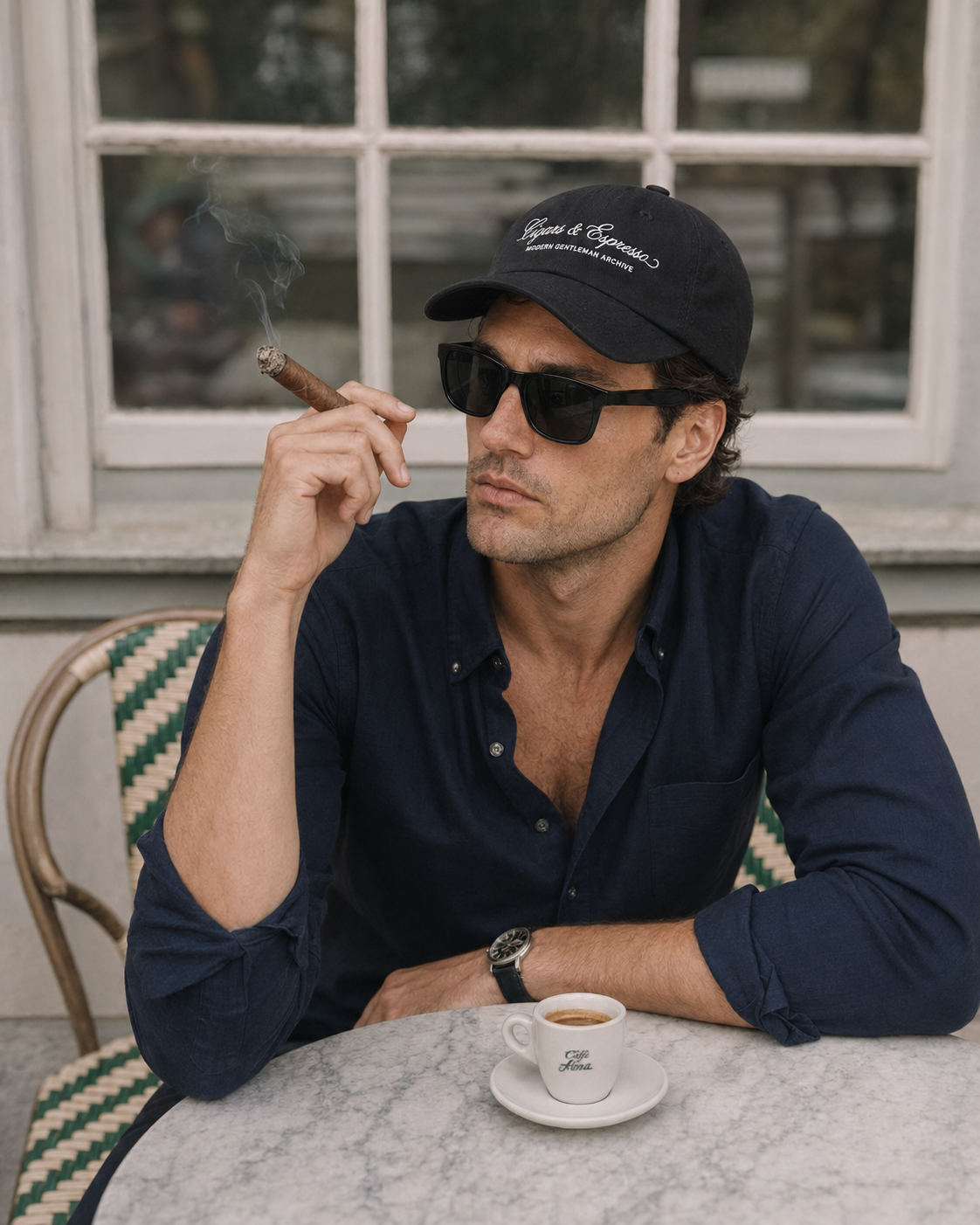 The Cigars & Espresso Club Cap — Black