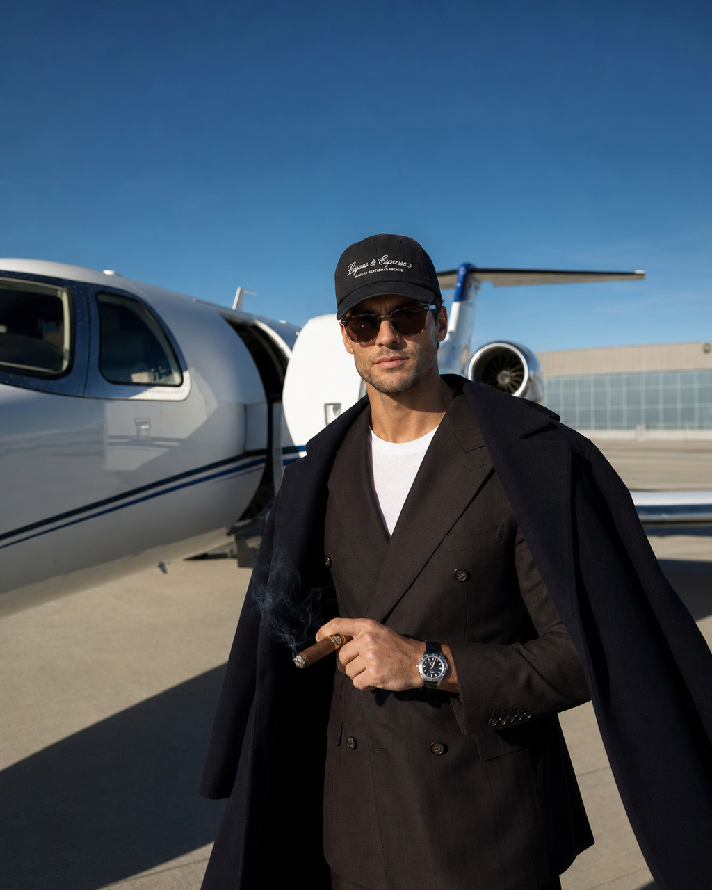 The Cigars & Espresso Club Cap — Black