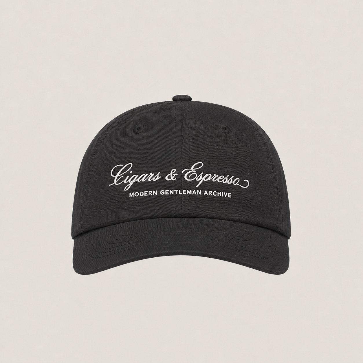 The Cigars & Espresso Club Cap — Black