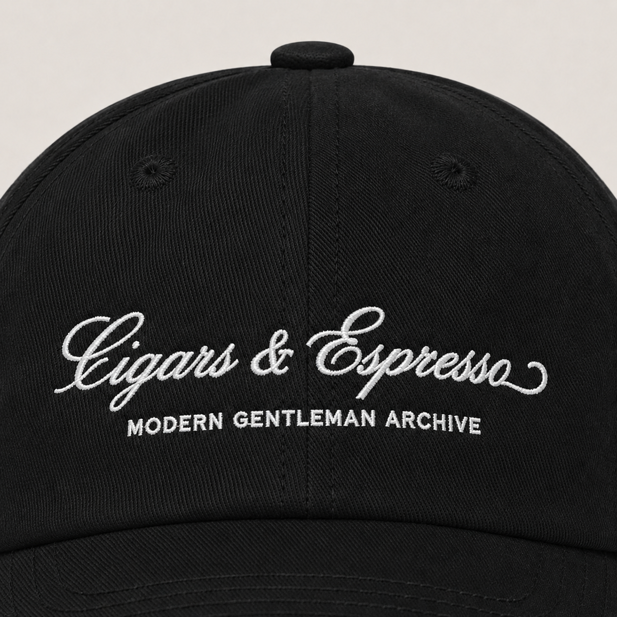 The Cigars & Espresso Club Cap — Black
